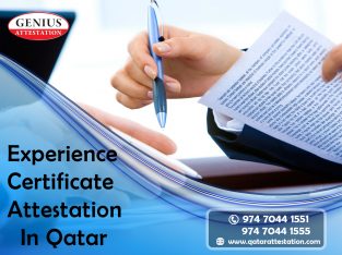experience certificate attestation in qatar