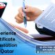 experience certificate attestation in qatar