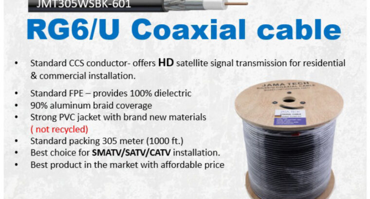 Jama Tech RG6/U Coaxial Cable