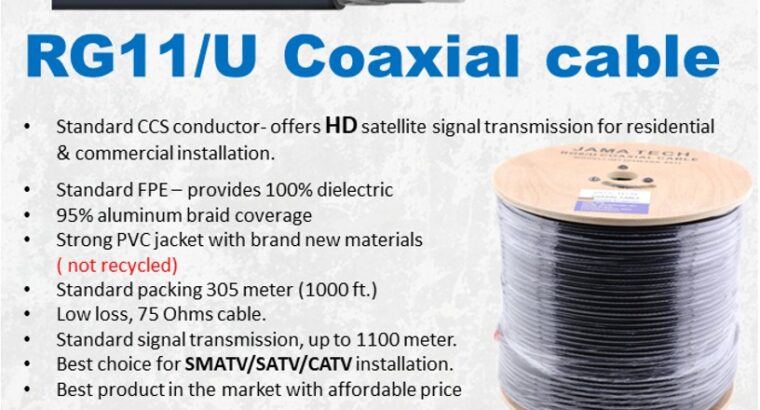 Jama Tech RG11/U Coaxial Cable